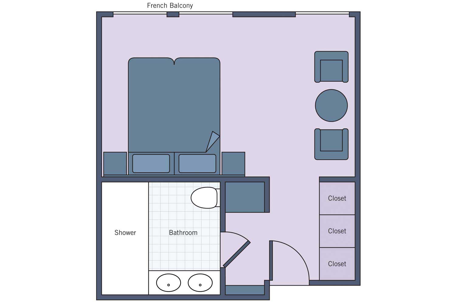 UNI River Countess Suite floor plan